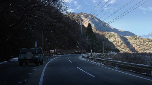 Cycling on a country road